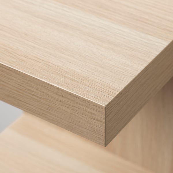 LACK wall shelf unit, white stained oak effect, 30x190 cm