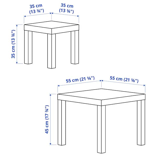 LACK - Nest of tables, set of 2, white