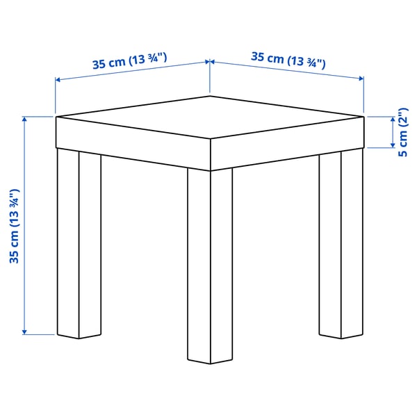LACK - LACK Side table, white, 35x35 cm