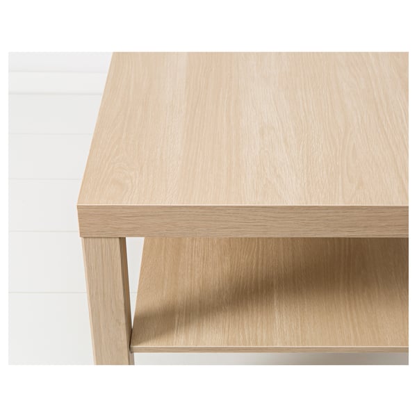 LACK coffee table, white stained oak effect, 90x55 cm