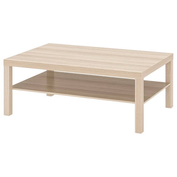 LACK coffee table, white stained oak effect, 118x78 cm