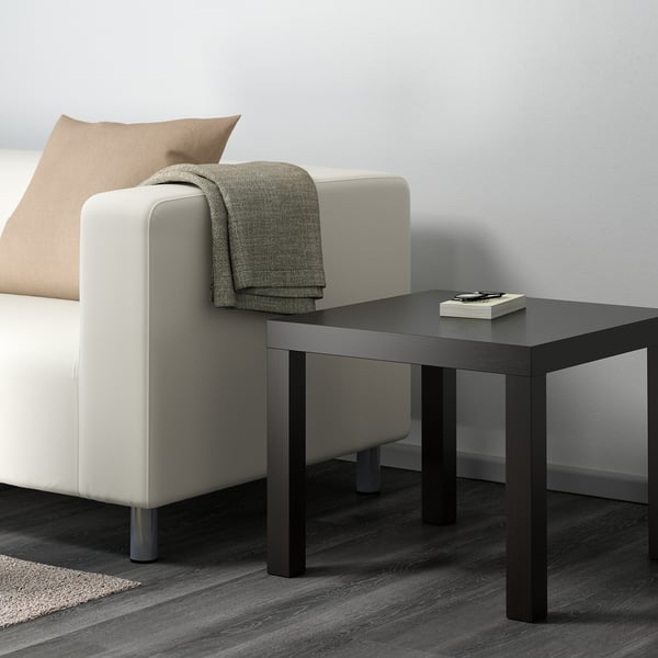 LACK side table, black-brown, 55x55 cm