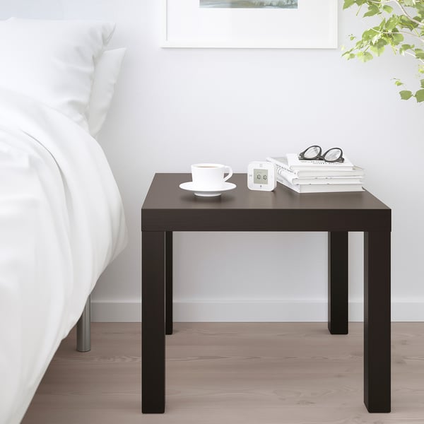 LACK side table, black-brown, 55x55 cm