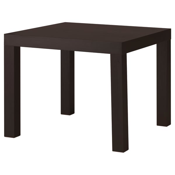 LACK side table, black-brown, 55x55 cm