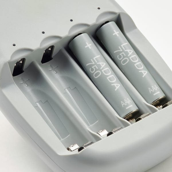 LADDA rechargeable battery, HR03 AAA 1.2V, 750mAh, 4 pack