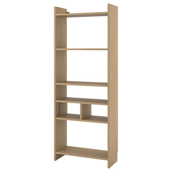 LÅDMAKARE - LÅDMAKARE Storage combination, with 1 shelf insert/oak effect, 81x35x212 cm