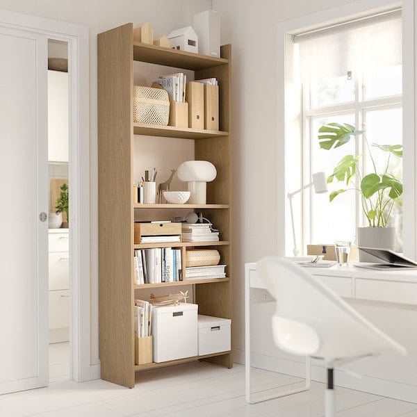 Ikea LÅDMAKARE - Furniture combination, with 1 partition/ oak effect,81x35x212 cm