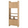 LÅDMAKARE storage combination w sliding doors, with 1 shelf insert/oak effect, 81x35x212 cm