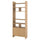 LÅDMAKARE storage combination w sliding doors, with 2 shelf inserts/oak effect, 81x35x212 cm