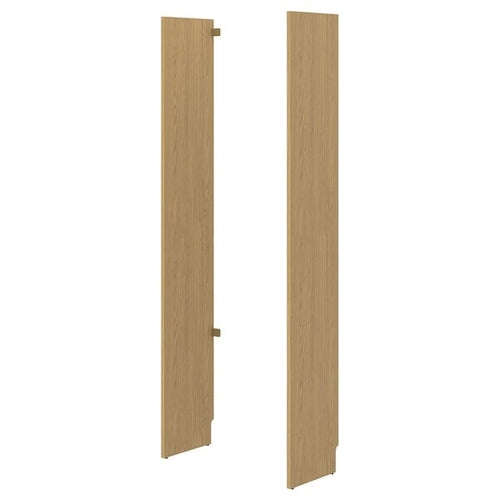 LÅDMAKARE - LÅDMAKARE Side panel, left + right/oak effect, 35x212 cm