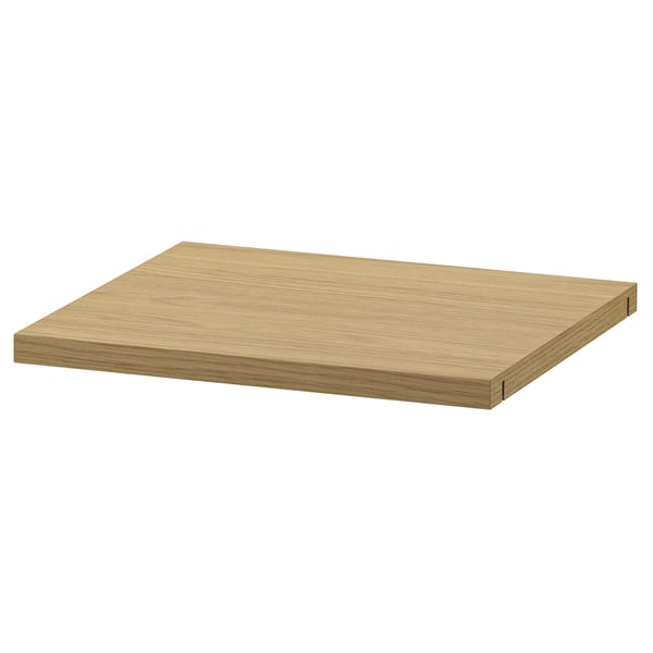 LÅDMAKARE shelf, oak effect, 36x34 cm