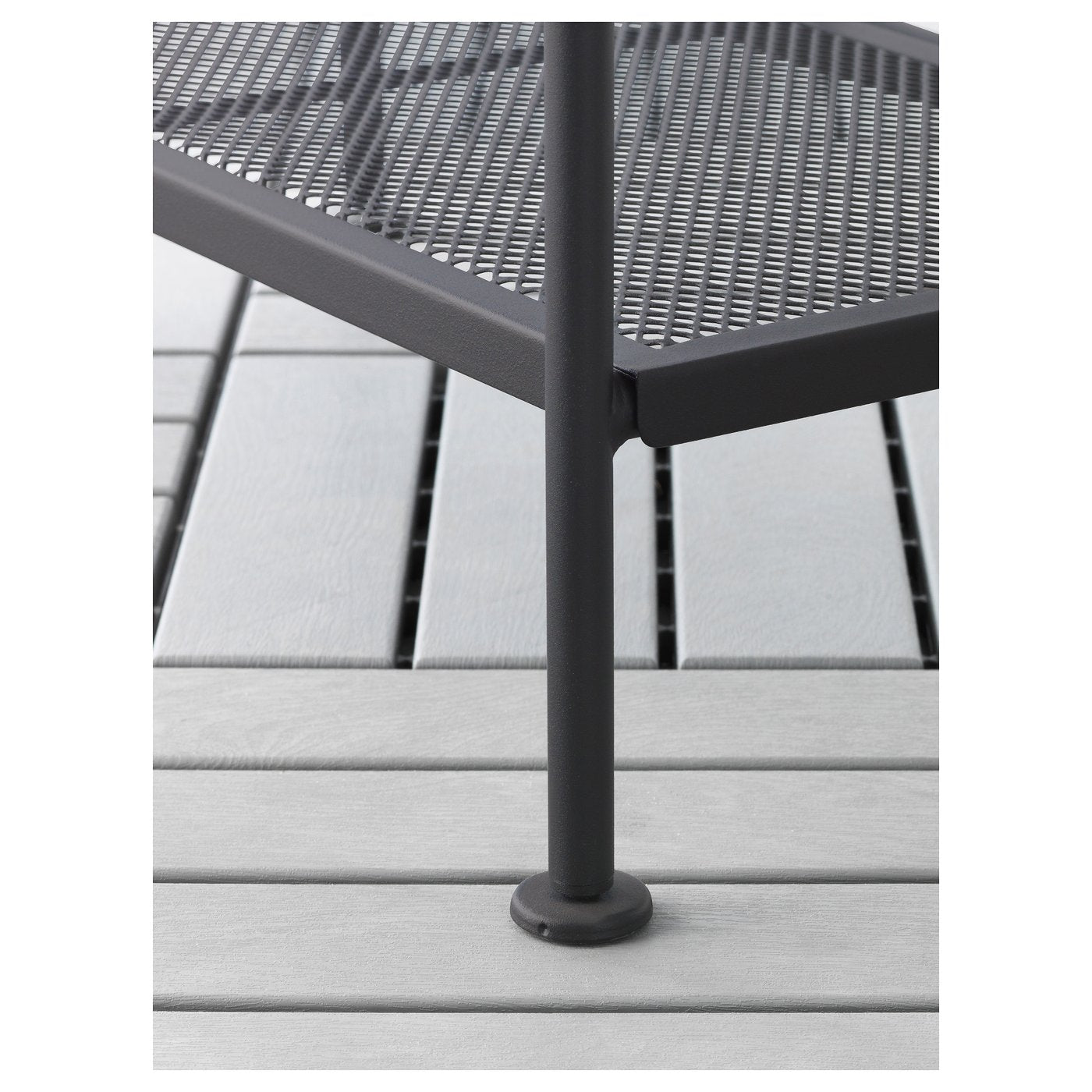 LÄCKÖ shelving unit, grey outdoor/indoor, 92x76 cm