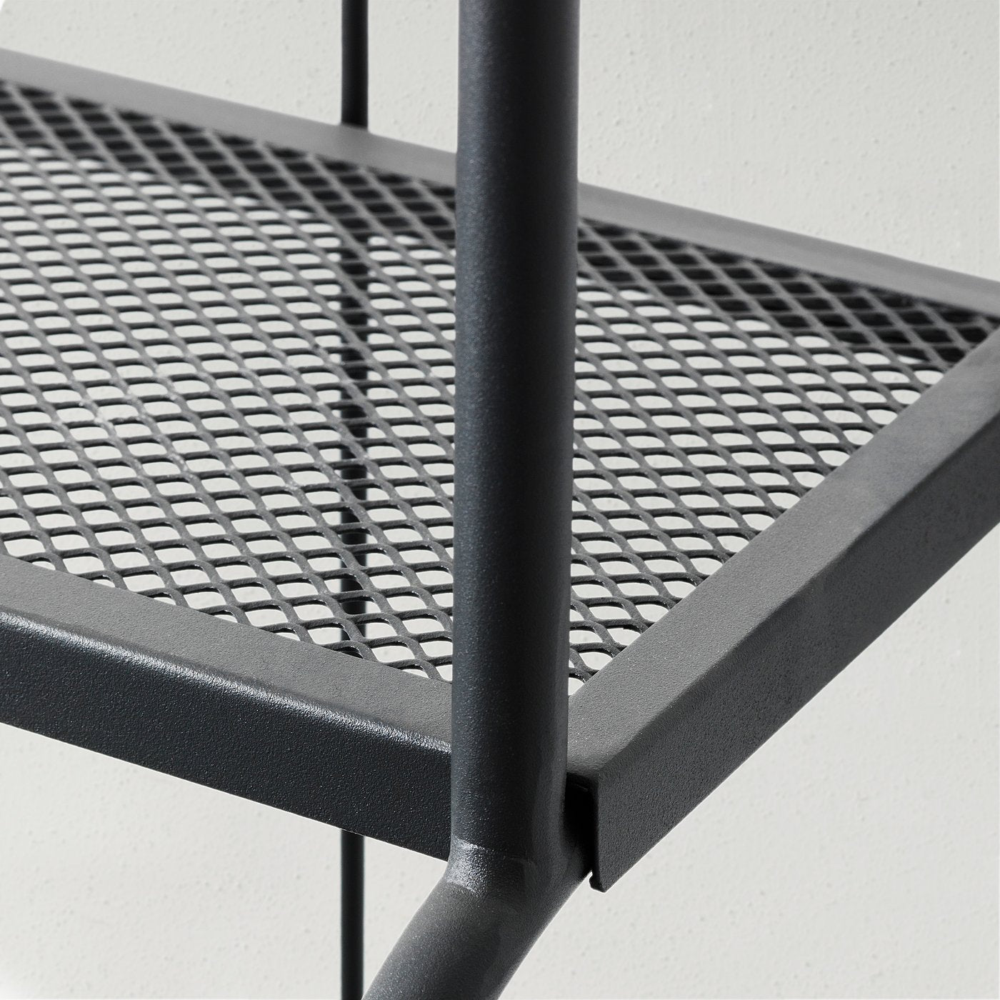 LÄCKÖ shelving unit, grey outdoor/indoor, 92x76x32 cm