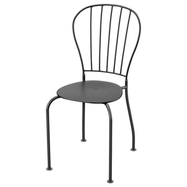 LÄCKÖ chair, outdoor, grey, 43x87x52 cm