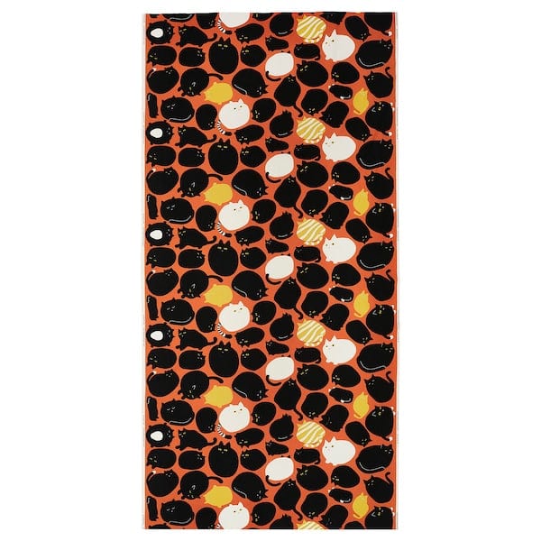 Ikea LÄKEMALVA - Pre-cut fabric, orange, 150x300 cm