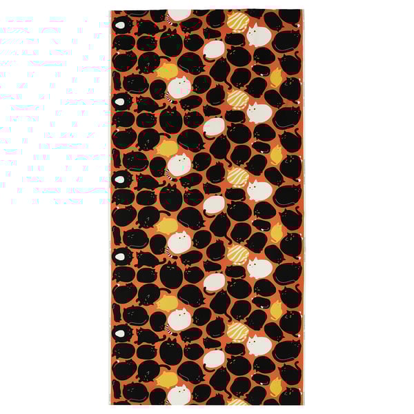 LÄKEMALVA - LÄKEMALVA Pre-cut fabric, orange, 150x300 cm