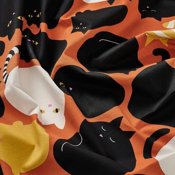 Ikea LÄKEMALVA - Pre-cut fabric, orange, 150x300 cm