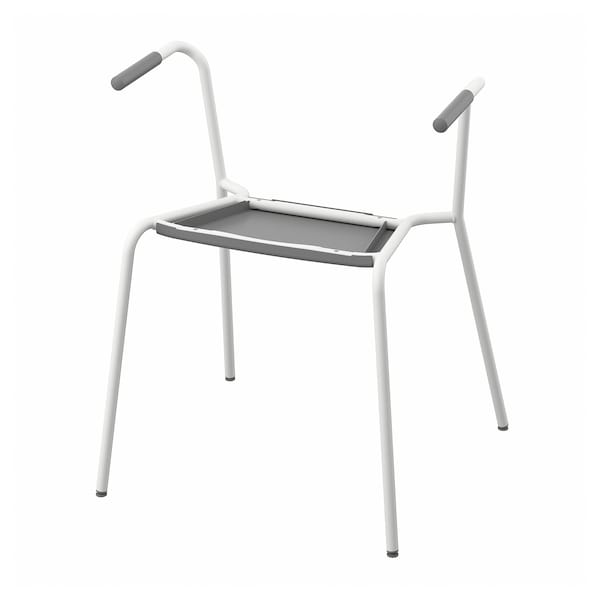 LÄKTARE - Base for chair with armrests, white