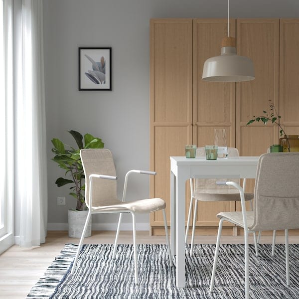 Ikea LÄKTARE - Meeting chair, light beige/white ,