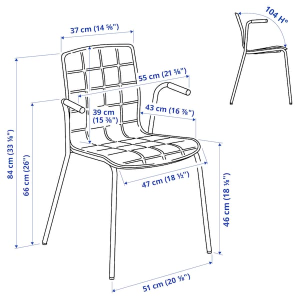 LÄKTARE - Meeting chair, light beige/white ,