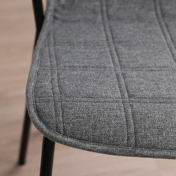 LÄKTARE - Meeting chair, smoke grey/black ,