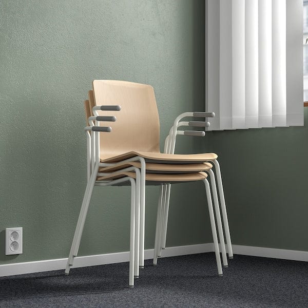 Ikea LÄKTARE - Conference chair, birch veneer/white