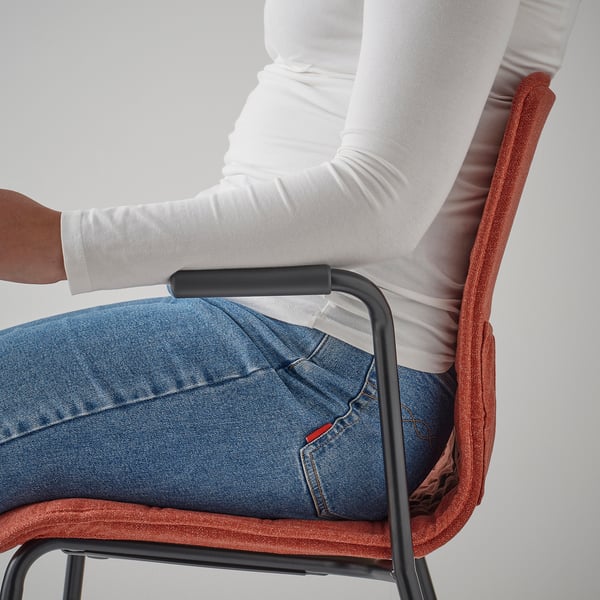 LÄKTARE - Meeting chair, red/black ,