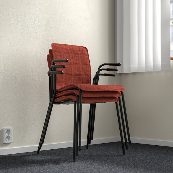 LÄKTARE - Meeting chair, red/black ,