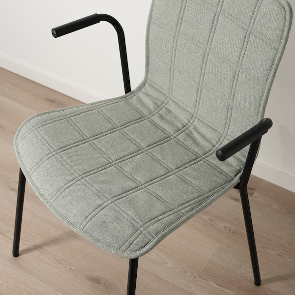 LÄKTARE - Meeting chair, light green/black ,