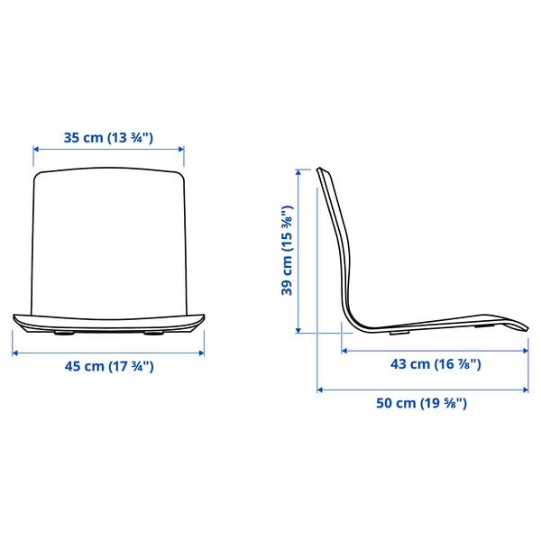 Ikea LÄKTARE - Seat, birch veneer