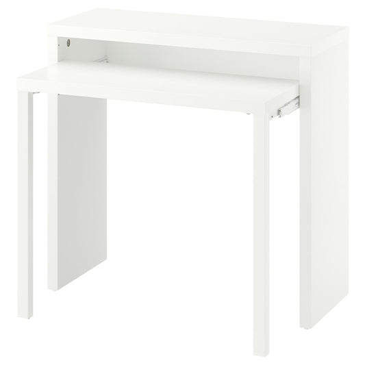 LÄNGDHOPP pull-out desk, white, 90x39/71 cm