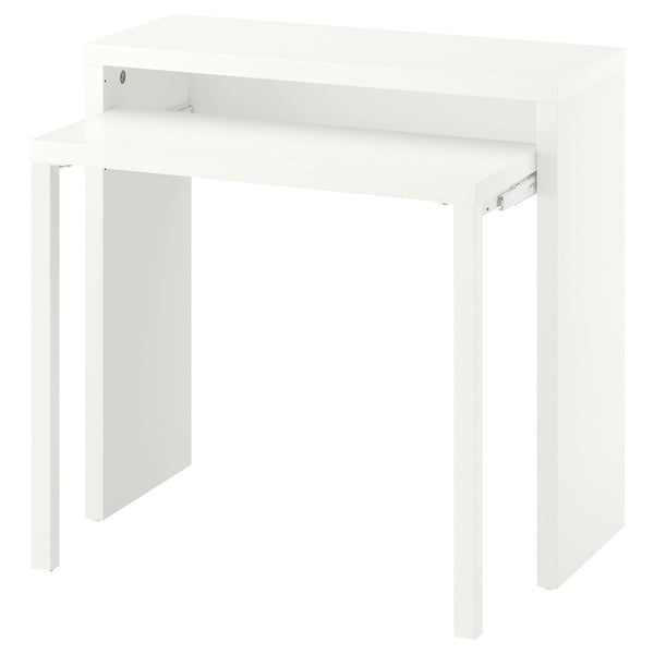 LÄNGDHOPP pull-out desk, white, 90x39/71 cm