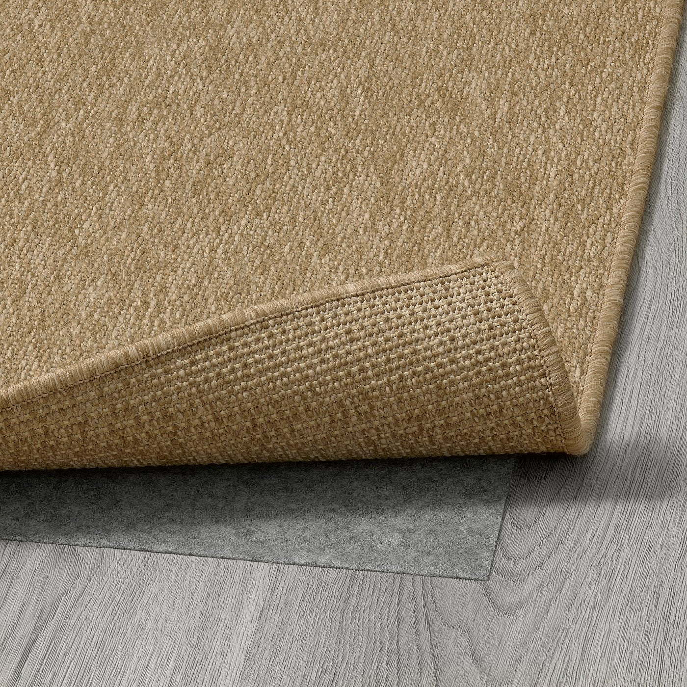 LÄTTBETONG rug flatwoven, in/outdoor, beige/light brown, 160x230 cm