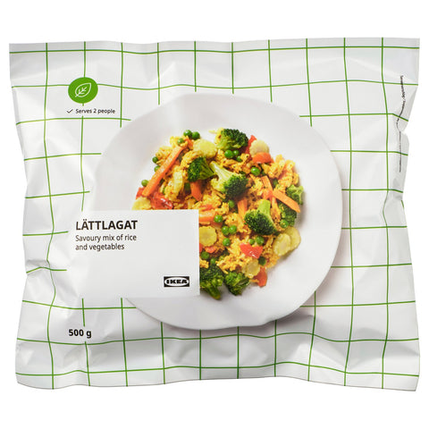 LÄTTLAGAT rice and vegetable mix, frozen, 500 g