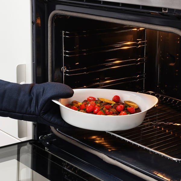 LÄTTVIKTIG oven dish, white, 30x19 cm