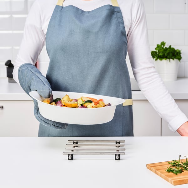 LÄTTVIKTIG oven dish, white, 30x19 cm