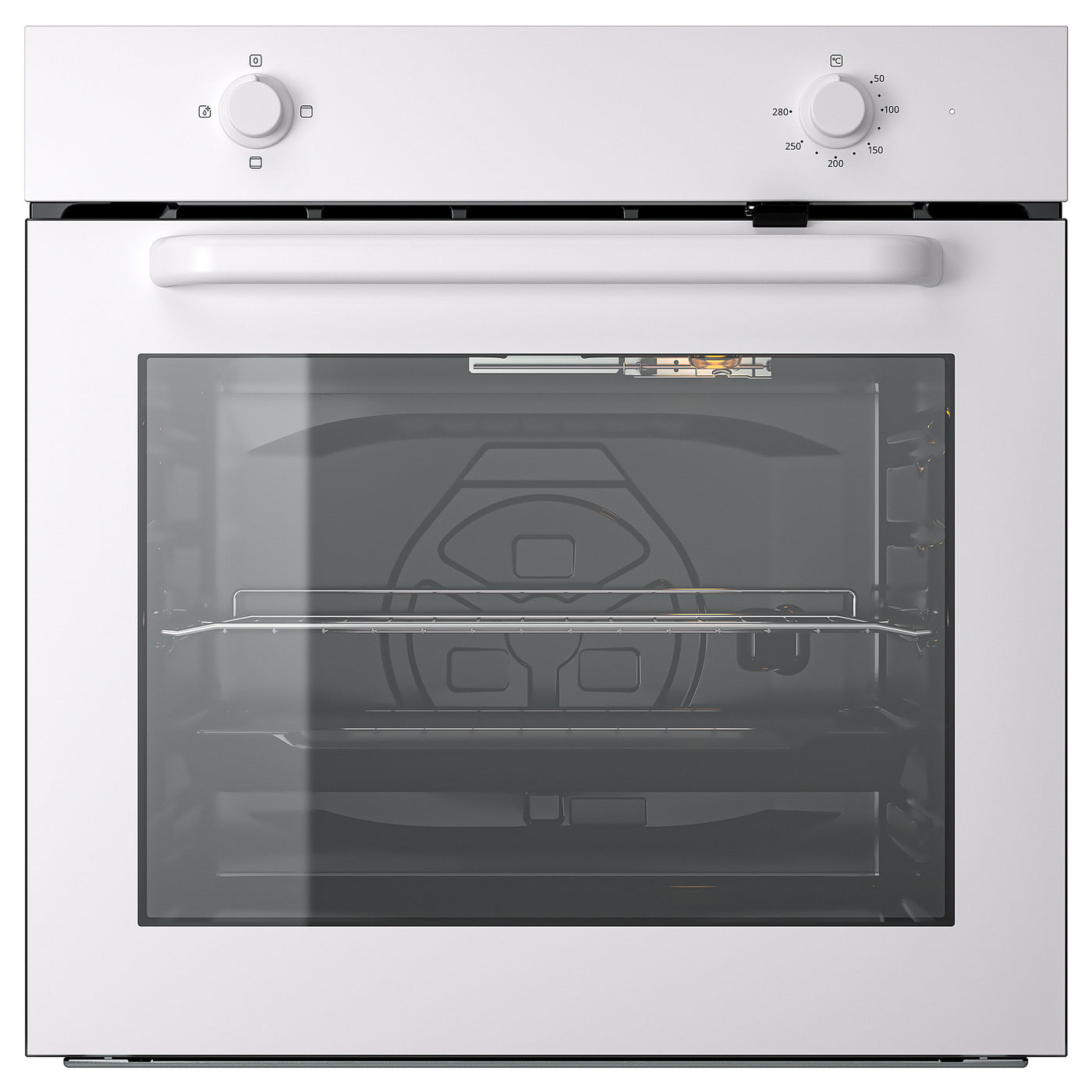 LAGAN oven, white, 59.4x59.5x56.7 cm