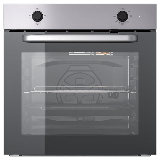 LAGAN oven, stainless steel colour, 59.4x59.5x56.7 cm