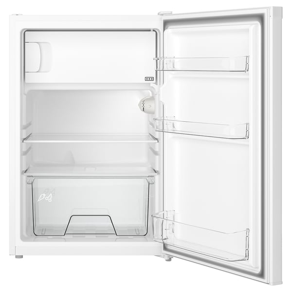 LAGAN fridge with freezer compartment, freestanding/white, 97/16 l