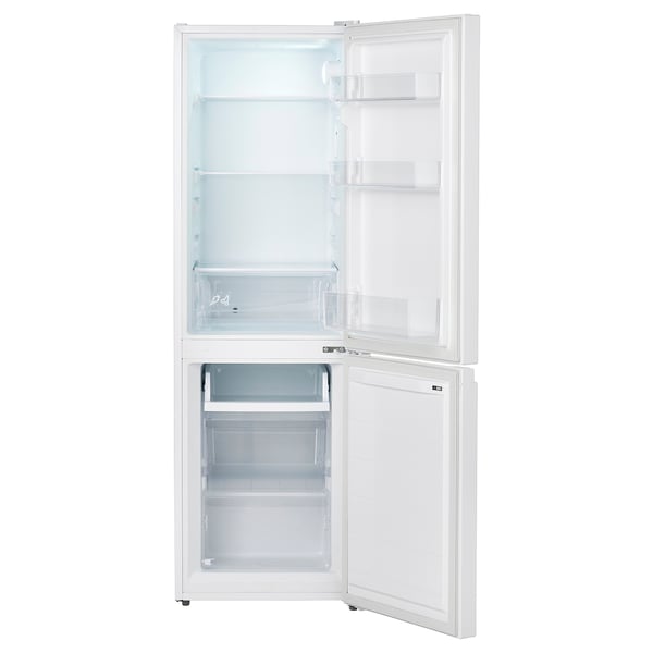 LAGAN - Refrigerator/freezer, freestanding/white, 115/59 l - Width: 47.0 cmDepth: 51.5 cmHeight: 150.0 cmRefrigerator volume: 115 lFreezer volume: 59 lWeight: 37.00 kgCable length: 2.2 m