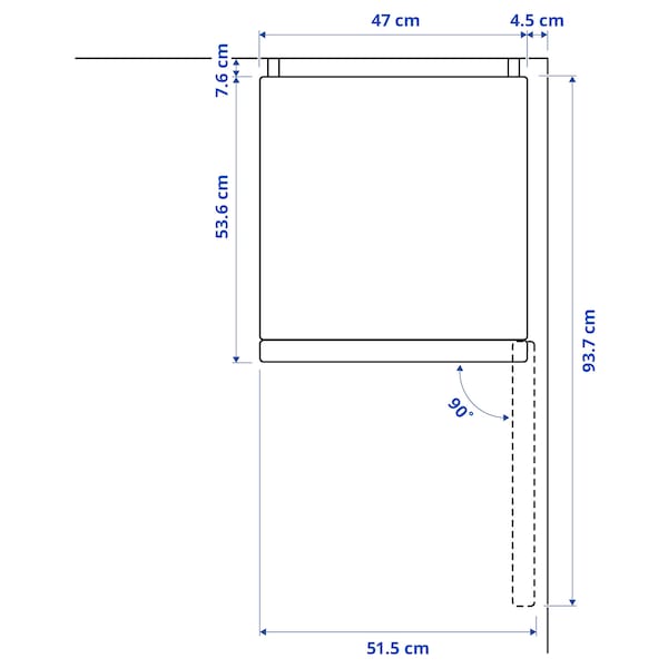 LAGAN - Refrigerator/freezer, freestanding/white,115/59 l