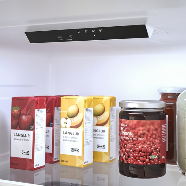 LAGAN fridge/freezer, freestanding/white, 197/65 l