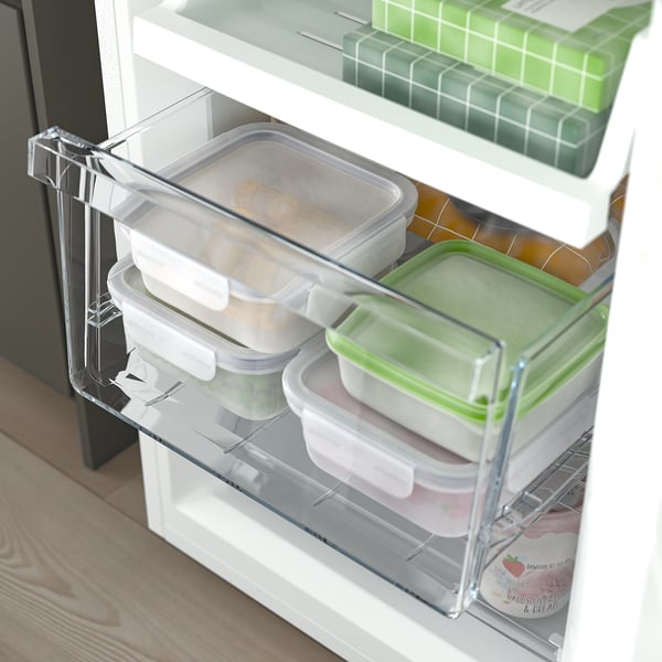 LAGAN - Refrigerator/freezer, freestanding/white, 115/59 l - Width: 47.0 cmDepth: 51.5 cmHeight: 150.0 cmRefrigerator volume: 115 lFreezer volume: 59 lWeight: 37.00 kgCable length: 2.2 m