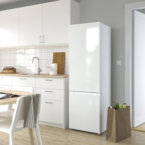 Ikea LAGAN - Refrigerator/freezer, freestanding/white,197/65 l