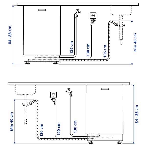 Ikea LAGAN - Integrated dishwasher,45 cm