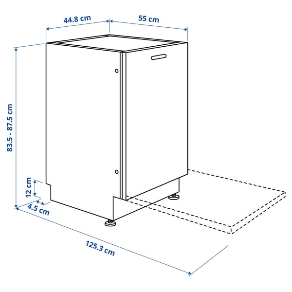 LAGAN integrated dishwasher, 45 cm