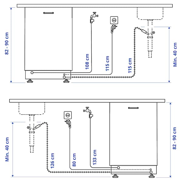 LAGAN - Integrated dishwasher,60 cm