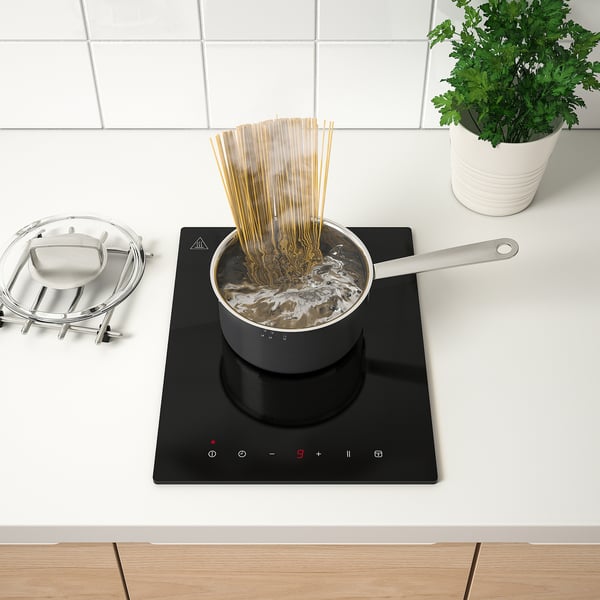 LAGAN induction hob, plug-in 1 zone/black, 150.0x27.4 cm