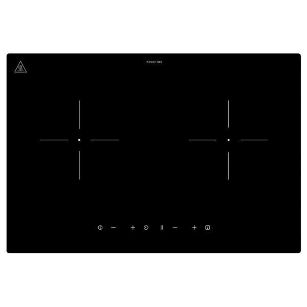 LAGAN induction hob, plug-in 2 zones/black, 56.0x5.7x38.0 cm