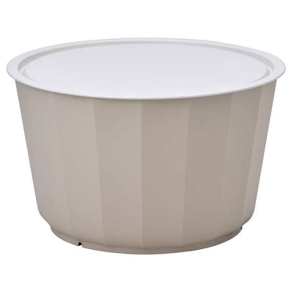 LÅGASKÄR coffee table, outdoor, beige, 74 cm